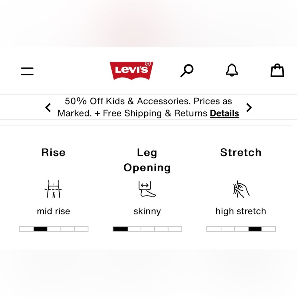 Levi’s Premium 311 shaping skinny jeans - Picture 7 of 8